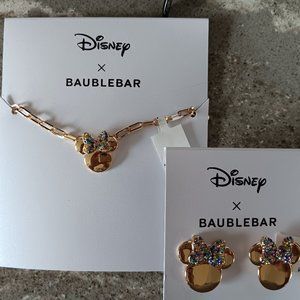Baublebar Disney Minnie Earring and Necklace Set